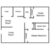 Two bedroom floor plan